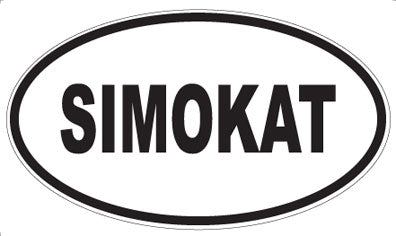 SIMOKAT - Oval Sticker