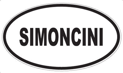 SIMONCINI - Oval Sticker