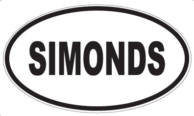 SIMONDS - Oval Magnet