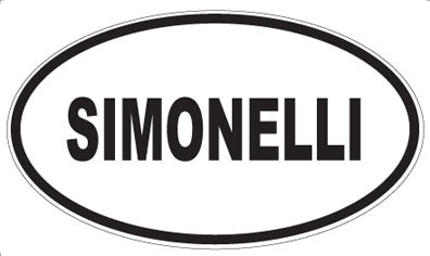 SIMONELLI - Oval Sticker