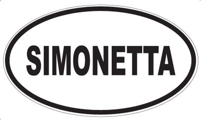 SIMONETTA - Oval Sticker
