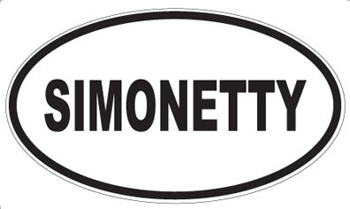 SIMONETTY - Oval Magnet