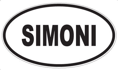 SIMONI - Oval Sticker