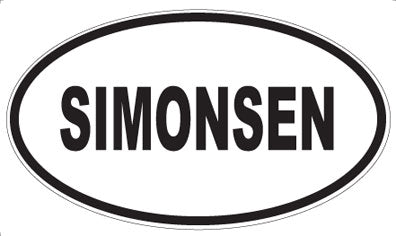 SIMONSEN - Oval Sticker