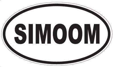 SIMOOM - Oval Sticker