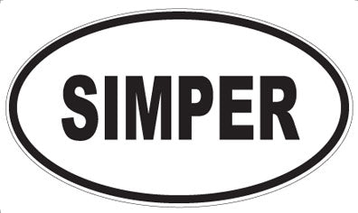 SIMPER - Oval Magnet