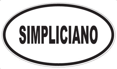 SIMPLICIANO - Oval Magnet