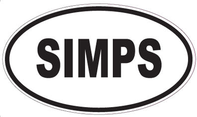 SIMPS - Oval Sticker