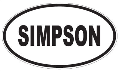 SIMPSON - Oval Magnet