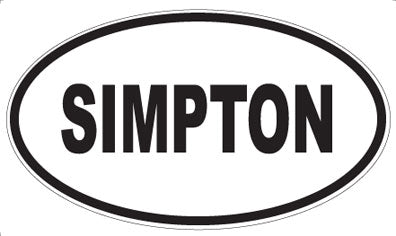SIMPTON - Oval Sticker