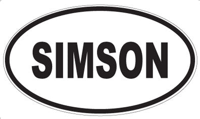 SIMSON - Oval Sticker
