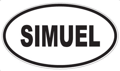SIMUEL - Oval Sticker
