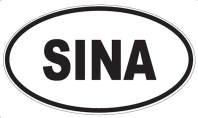 SINA - Oval Sticker