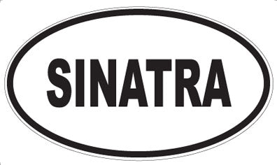 SINATRA - Oval Sticker