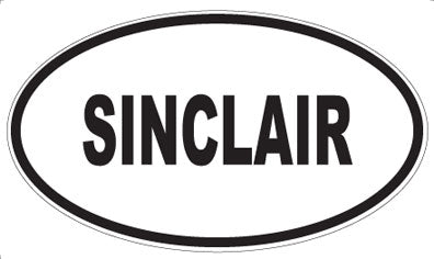 SINCLAIR - Oval Sticker