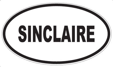 SINCLAIRE - Oval Sticker