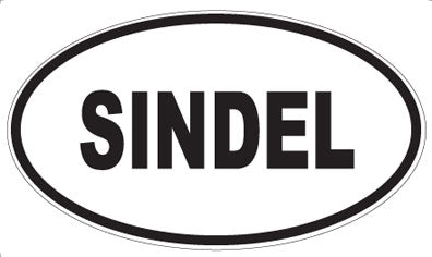 SINDEL - Oval Sticker