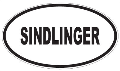 SINDLINGER - Oval Sticker