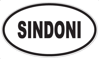 SINDONI - Oval Sticker