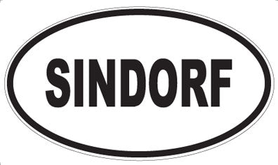 SINDORF - Oval Sticker