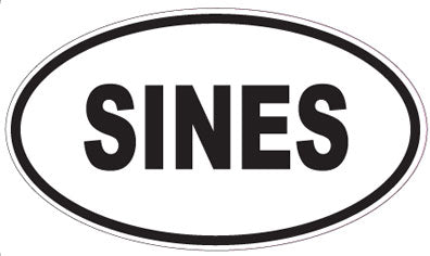 SINES - Oval Magnet
