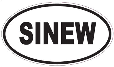 SINEW - Oval Sticker