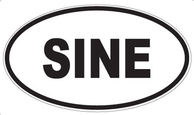 SINE - Oval Magnet