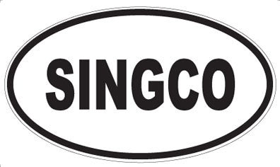 SINGCO - Oval Sticker