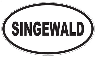 SINGEWALD - Oval Magnet
