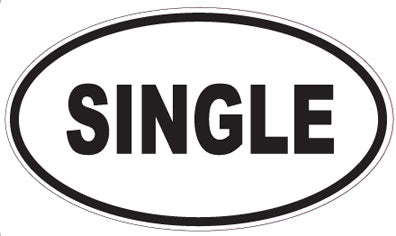 SINGLE - Oval Sticker