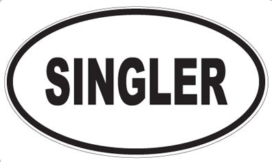 SINGLER - Oval Sticker