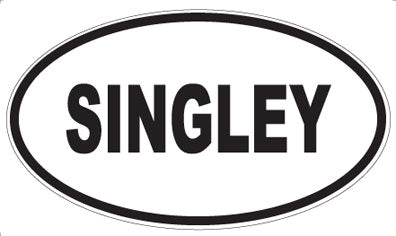 SINGLEY - Oval Magnet