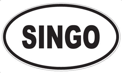 SINGO - Oval Magnet