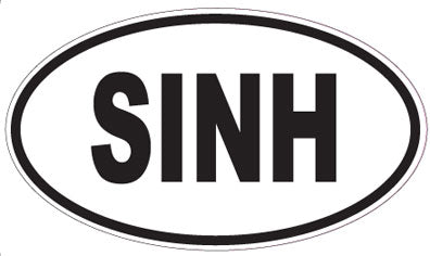 SINH - Oval Sticker