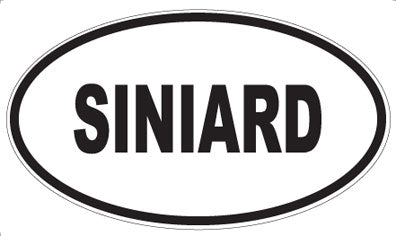 SINIARD - Oval Sticker