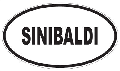 SINIBALDI - Oval Sticker