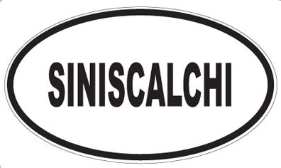 SINISCALCHI - Oval Sticker