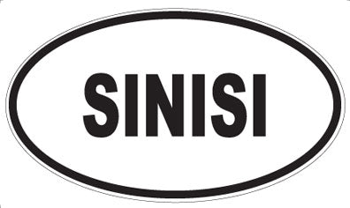 SINISI - Oval Sticker