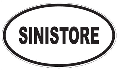 SINISTORE - Oval Sticker