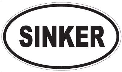 SINKER - Oval Sticker