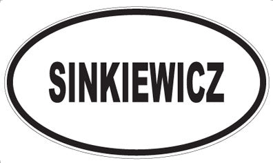SINKIEWICZ - Oval Magnet