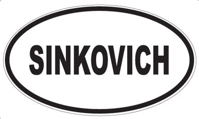 SINKOVICH - Oval Magnet