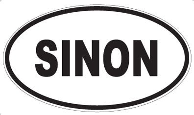 SINON - Oval Sticker