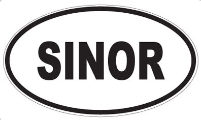 SINOR - Oval Magnet
