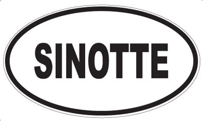 SINOTTE - Oval Sticker