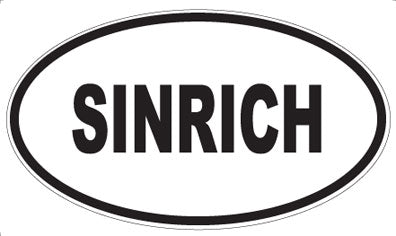 SINRICH - Oval Sticker