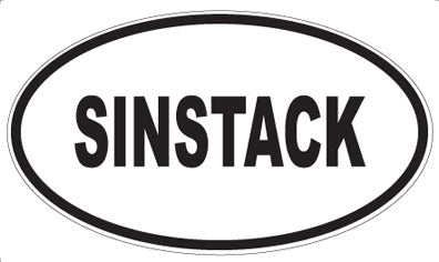 SINSTACK - Oval Sticker