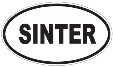 SINTER - Oval Sticker