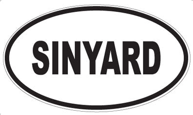 SINYARD - Oval Sticker