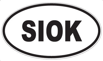 SIOK - Oval Sticker